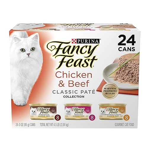 Fancy Feast Chicken & Beef Classic Pâté (24-pack)