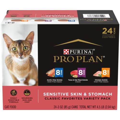 Pro Plan Sensitive Skin & Stomach Wet Variety (24-pack)