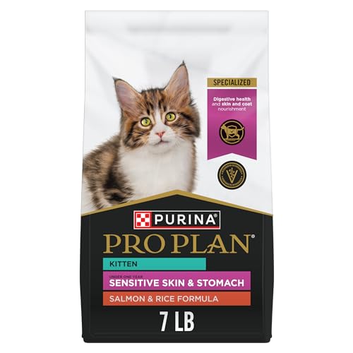 Pro Plan Sensitive Skin & Stomach Kitten — Salmon & Rice, 7 lb