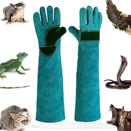Animal-Handling / Bite-Proof Leather Gloves