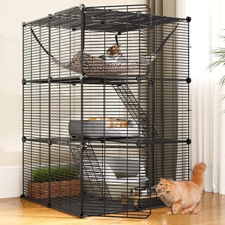 YITAHOME DIY Cat Cage / Enclosure with Hammock